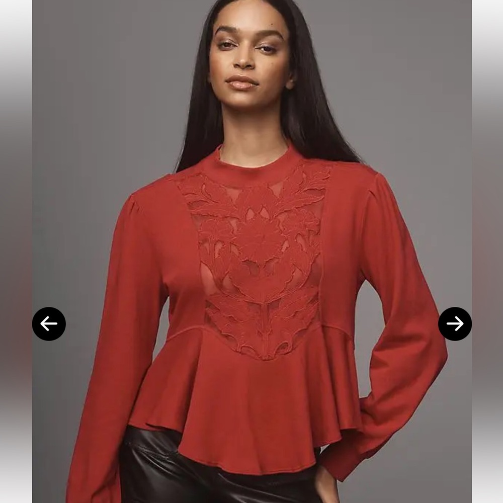 ANTHROPOLOGIE
Cutwork Swing Top - Picture 3 of 12